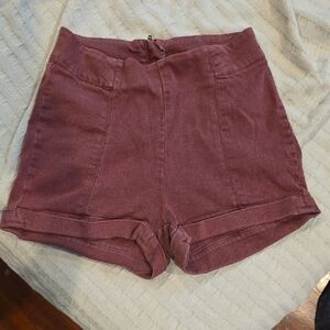 Urban Outfitters High Waist Plum Shorts